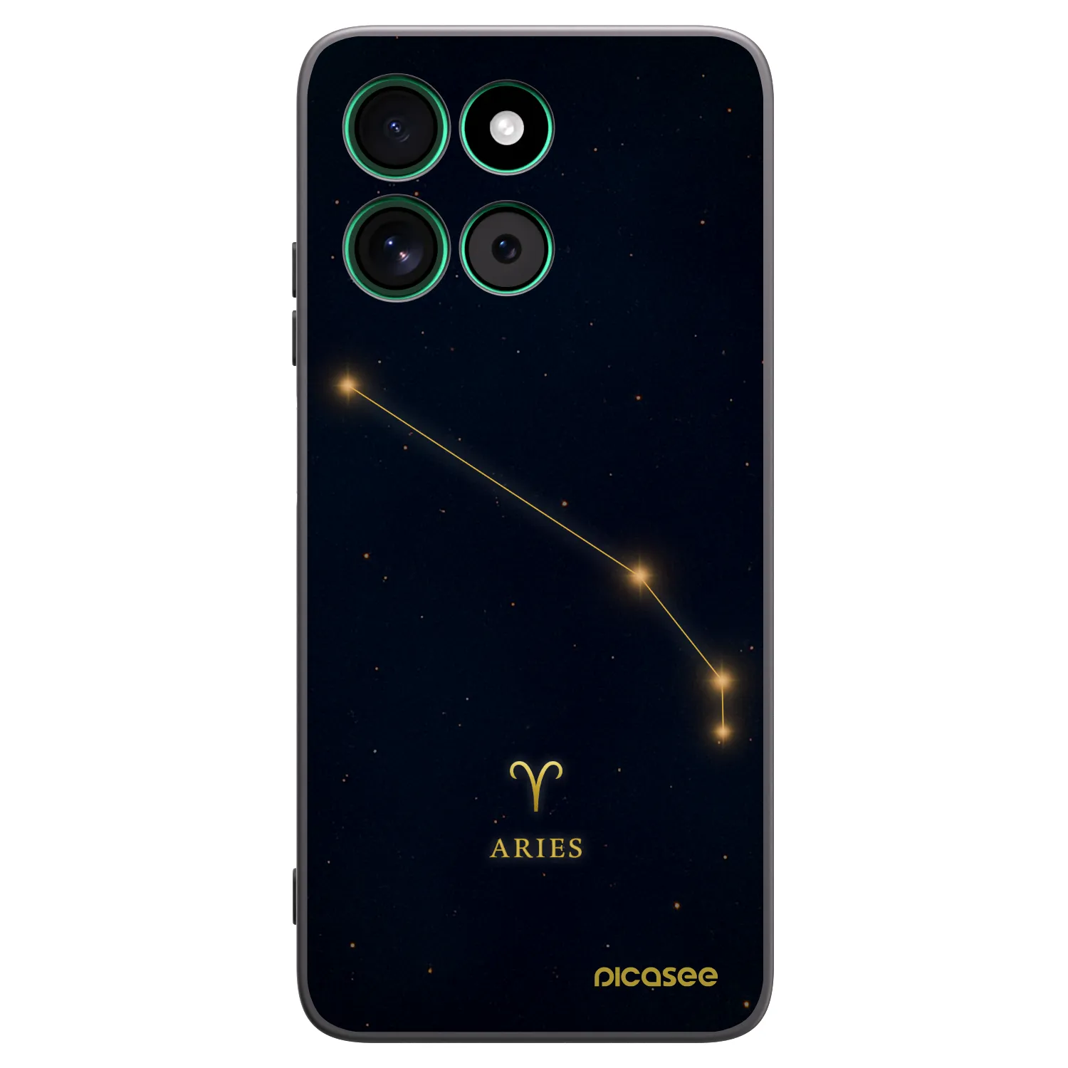 Picasee crna silikonska maskica za Motorola Moto G57 Power - ARIES