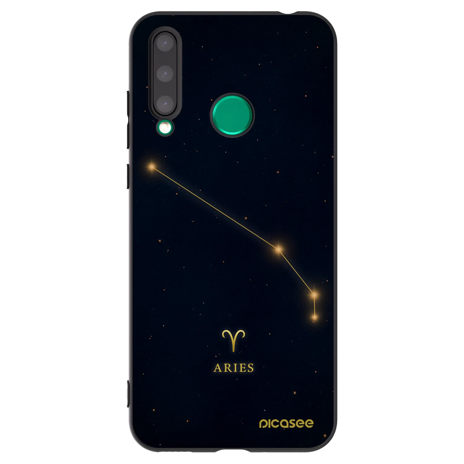 Picasee crna silikonska maskica za Honor 20 Lite - ARIES