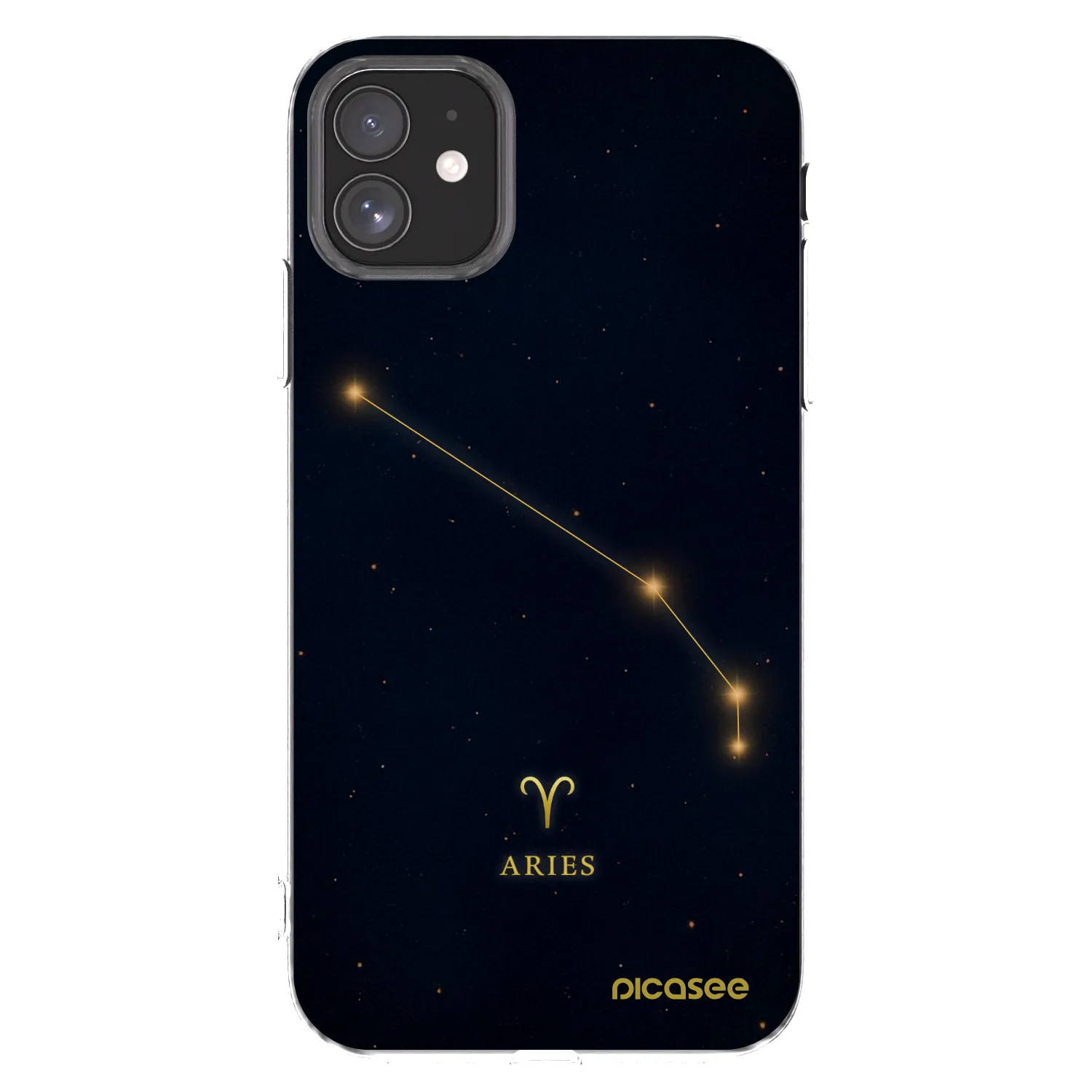 Picasee silikonska prozirna maskica za Apple iPhone 11 - ARIES