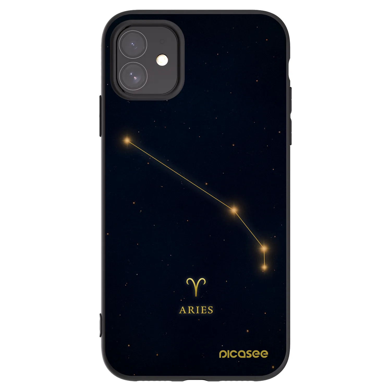 Picasee crna silikonska maskica za Apple iPhone 11 - ARIES