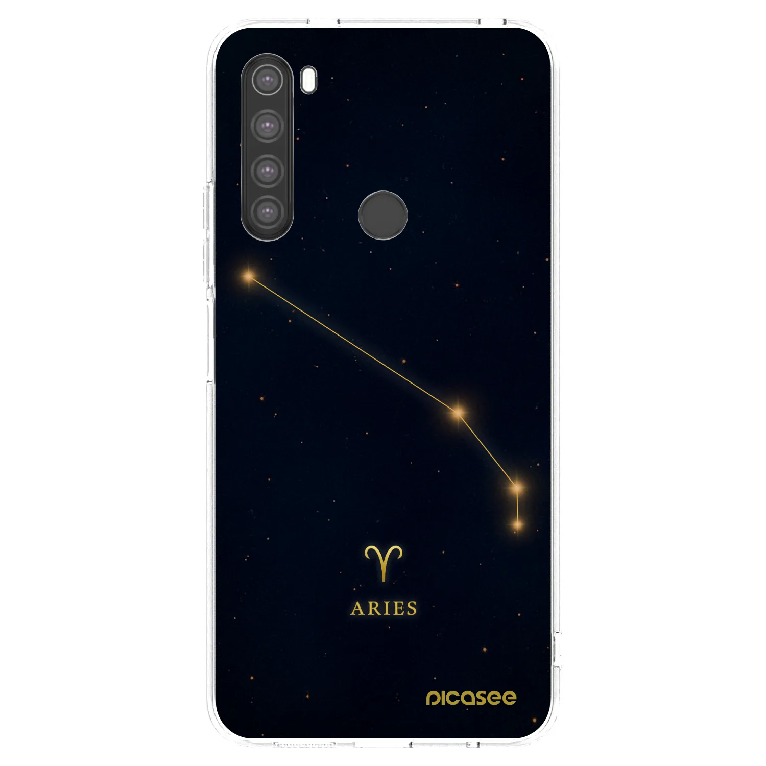 Picasee silikonska prozirna maskica za Xiaomi Redmi Note 8 - ARIES