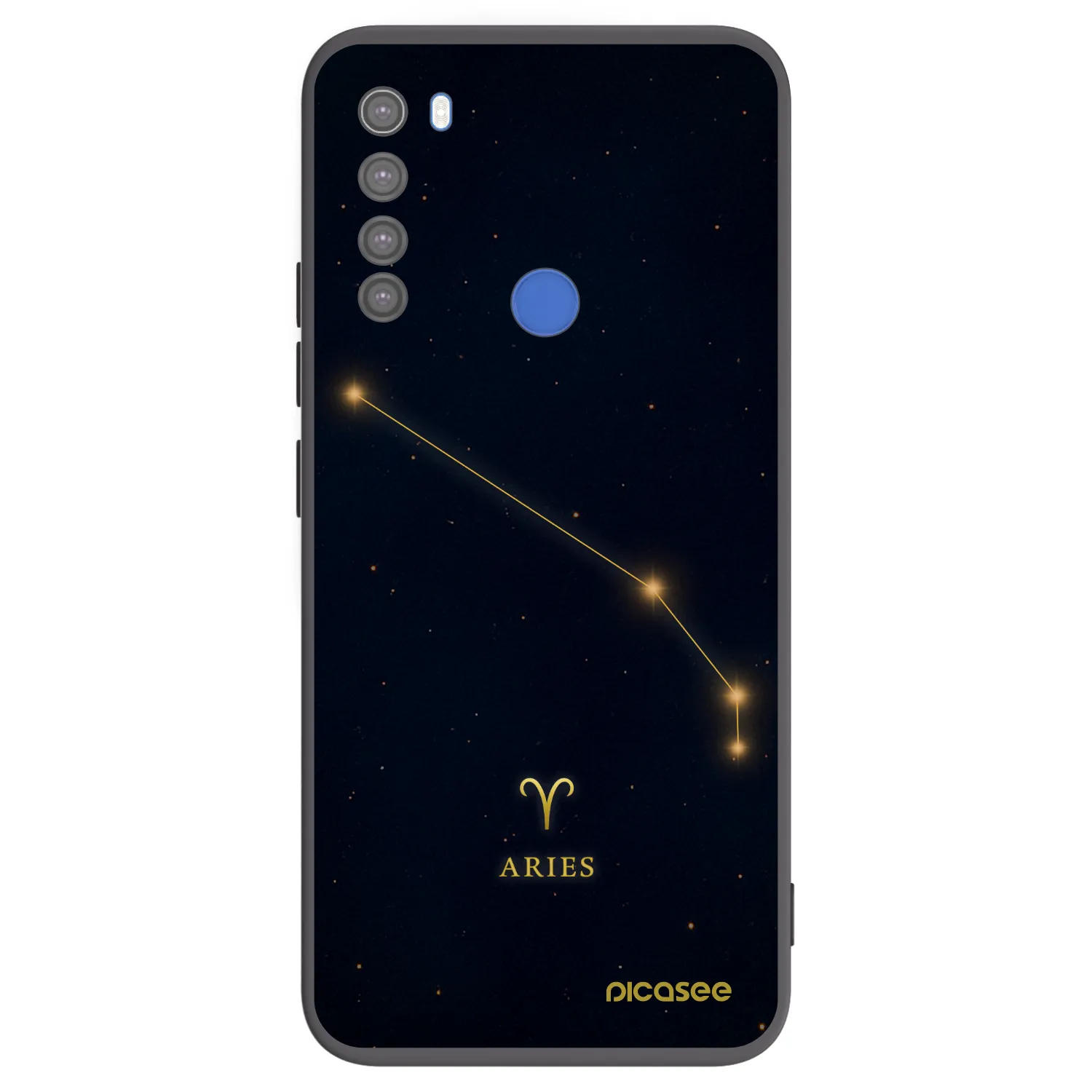 Picasee crna silikonska maskica za Xiaomi Redmi Note 8T - ARIES
