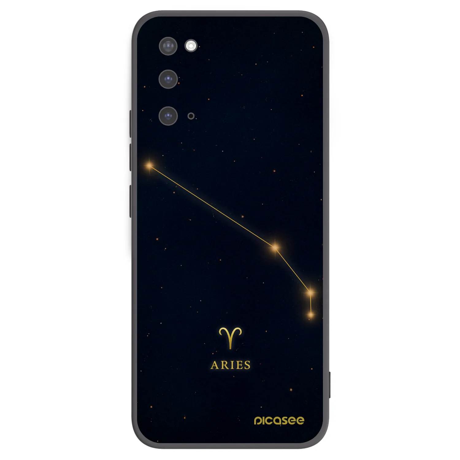 Picasee crna silikonska maskica za Samsung Galaxy S20 G980F - ARIES