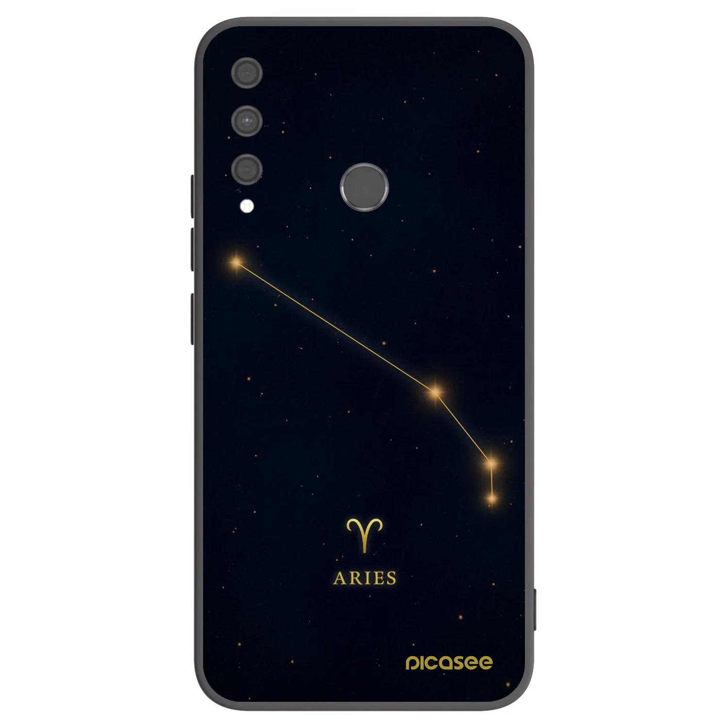 Picasee crna silikonska maskica za Huawei P40 Lite E - ARIES