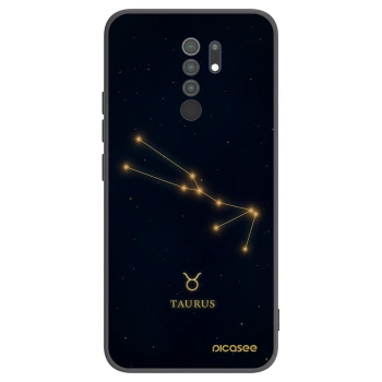Picasee crna silikonska maskica za Xiaomi Redmi 9 - TAURUS