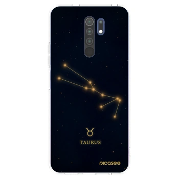 Picasee silikonska prozirna maskica za Xiaomi Redmi 9 - TAURUS