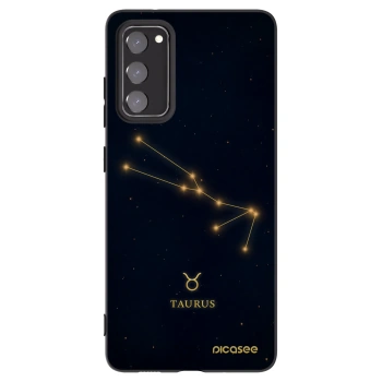 Picasee crna silikonska maskica za Samsung Galaxy S20 FE - TAURUS