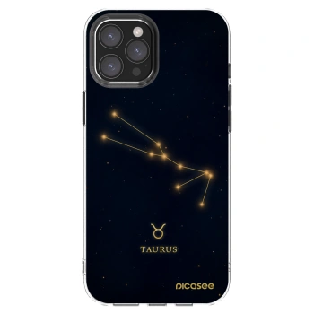 Picasee silikonska prozirna maskica za Apple iPhone 12 Pro Max - TAURUS