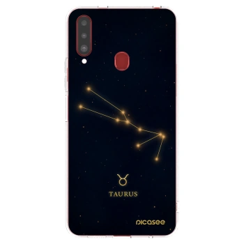 Picasee silikonska prozirna maskica za Samsung Galaxy A20s - TAURUS