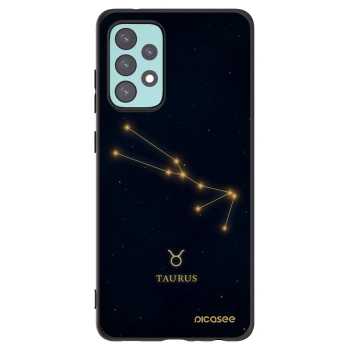 Picasee crna silikonska maskica za Samsung Galaxy A72 A725F - TAURUS
