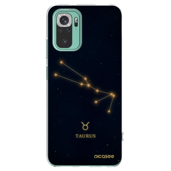 Picasee silikonska prozirna maskica za Xiaomi Redmi Note 10 Pro - TAURUS