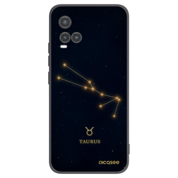 Picasee crna silikonska maskica za Vivo Y33s - TAURUS