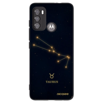 Picasee crna silikonska maskica za Motorola Moto G60 - TAURUS
