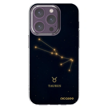 Picasee silikonska prozirna maskica za Apple iPhone 14 Pro - TAURUS