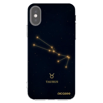 Picasee silikonska prozirna maskica za Apple iPhone X/XS - TAURUS