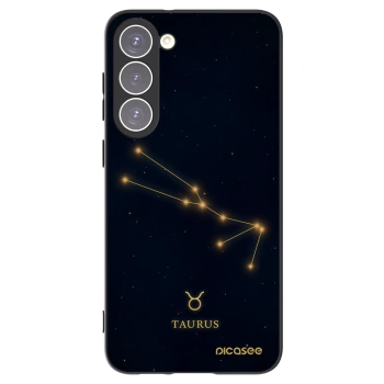 Picasee crna silikonska maskica za Samsung Galaxy S23+ 5G - TAURUS