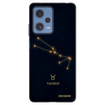 Picasee crna silikonska maskica za Xiaomi Redmi Note 12 Pro 5G - TAURUS