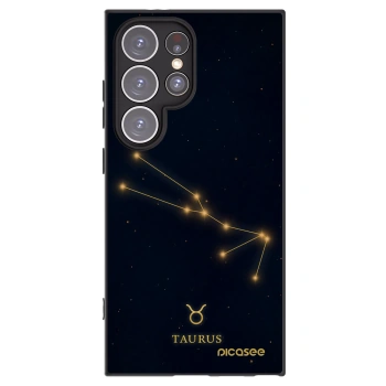 Picasee crna silikonska maskica za Samsung Galaxy S24 Ultra S928B 5G - TAURUS