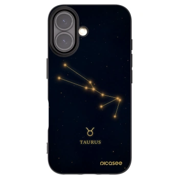 Picasee crna silikonska maskica za Apple iPhone 16 - TAURUS