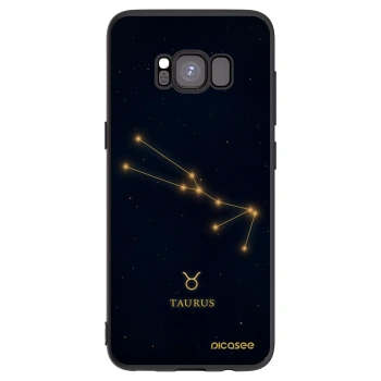 Picasee crna silikonska maskica za Samsung Galaxy S8 G950F - TAURUS