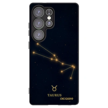 Picasee crna silikonska maskica za Samsung Galaxy S25 Ultra 5G - TAURUS