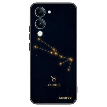 Picasee crna silikonska maskica za Vivo Y29s 5G - TAURUS