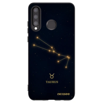 Picasee crna silikonska maskica za Huawei P30 Lite - TAURUS