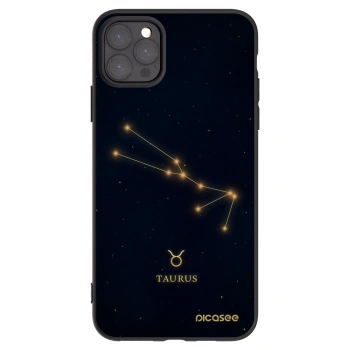 Picasee crna silikonska maskica za Apple iPhone 11 Pro Max - TAURUS