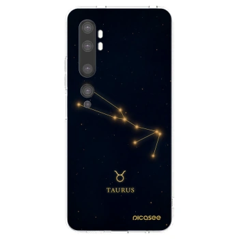Picasee silikonska prozirna maskica za Xiaomi Mi Note 10 (Pro) - TAURUS