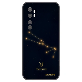 Picasee crna silikonska maskica za Xiaomi Mi Note 10 Lite - TAURUS