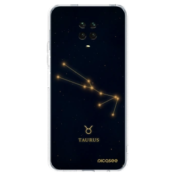 Picasee silikonska prozirna maskica za Xiaomi Redmi Note 9S - TAURUS