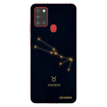 Picasee silikonska prozirna maskica za Samsung Galaxy A21s - TAURUS