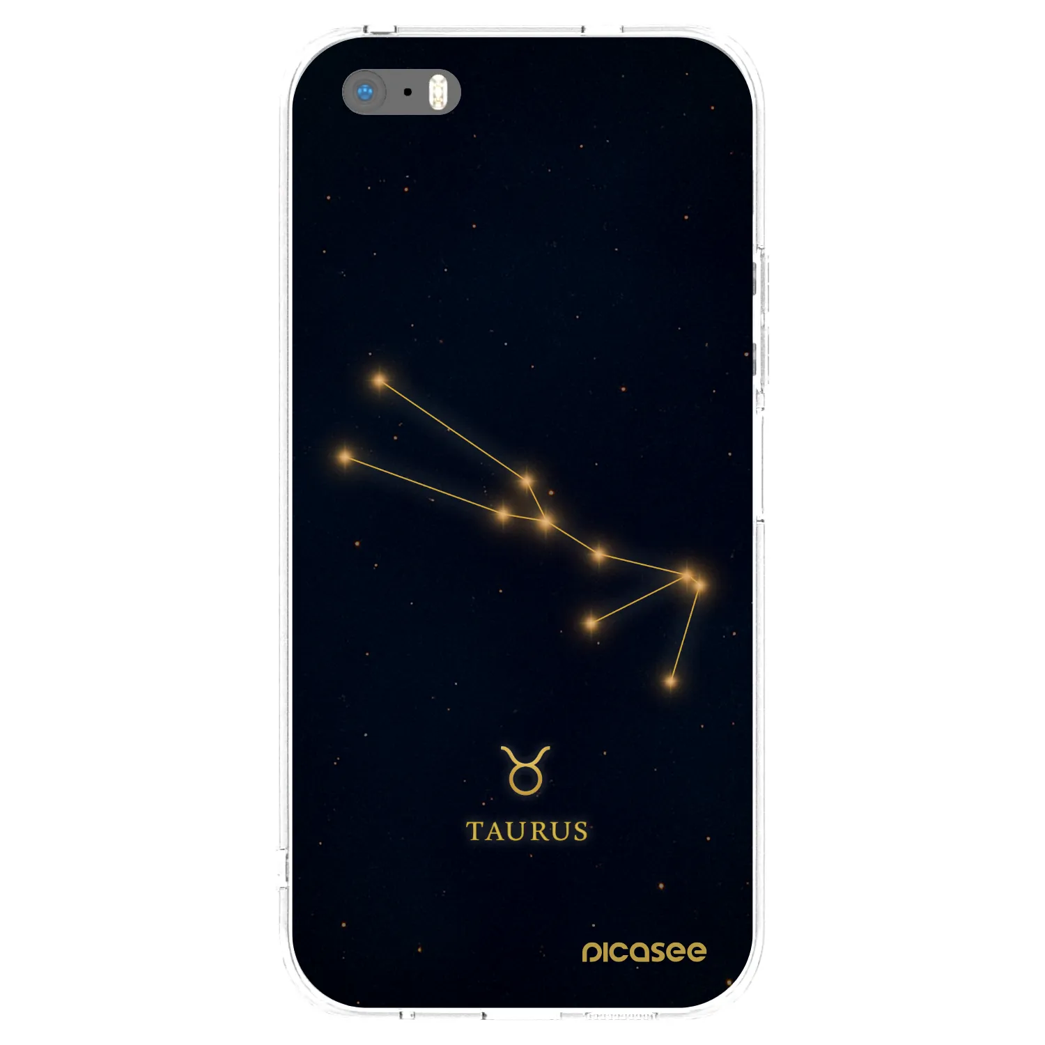 Picasee silikonska prozirna maskica za Apple iPhone 5/5S/SE - TAURUS