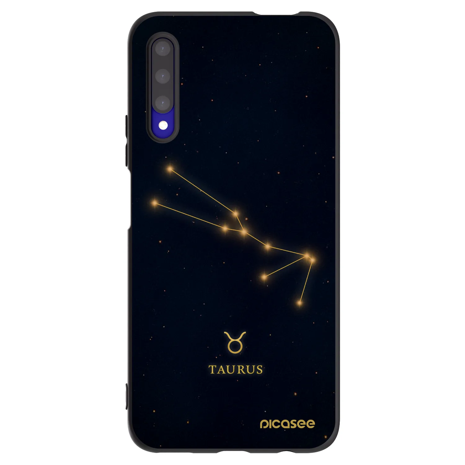 Picasee crna silikonska maskica za Honor 9X Pro - TAURUS