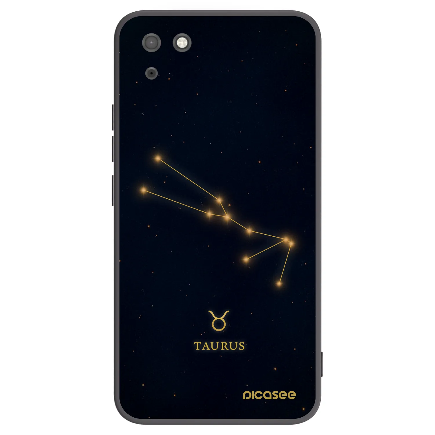 Picasee crna silikonska maskica za Huawei Y5P - TAURUS