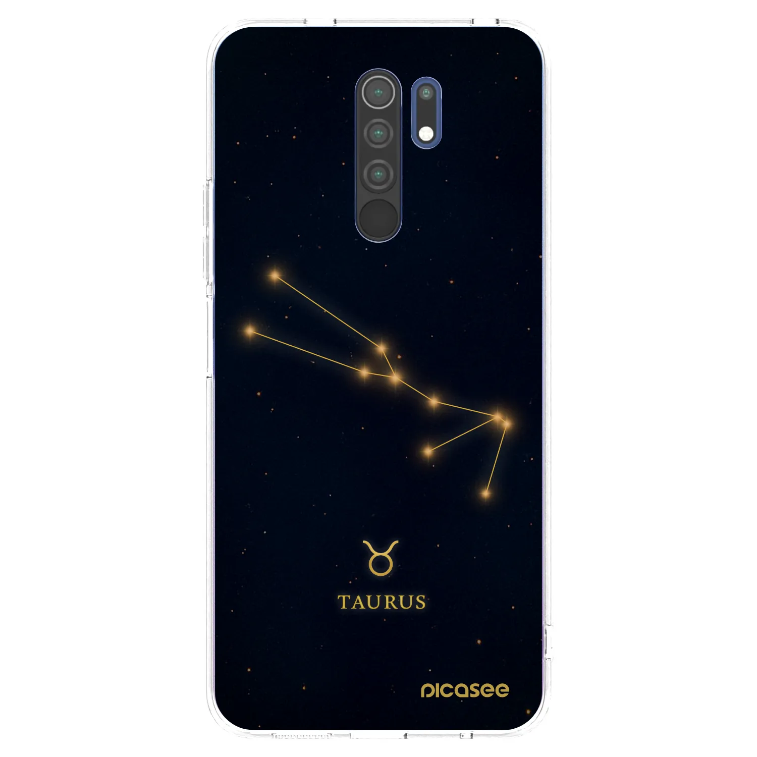 Picasee silikonska prozirna maskica za Xiaomi Redmi 9 - TAURUS