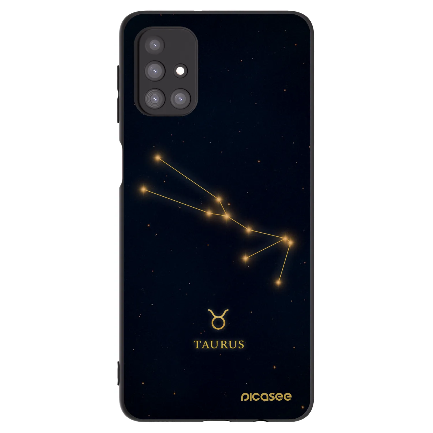 Picasee crna silikonska maskica za Samsung Galaxy M31s - TAURUS