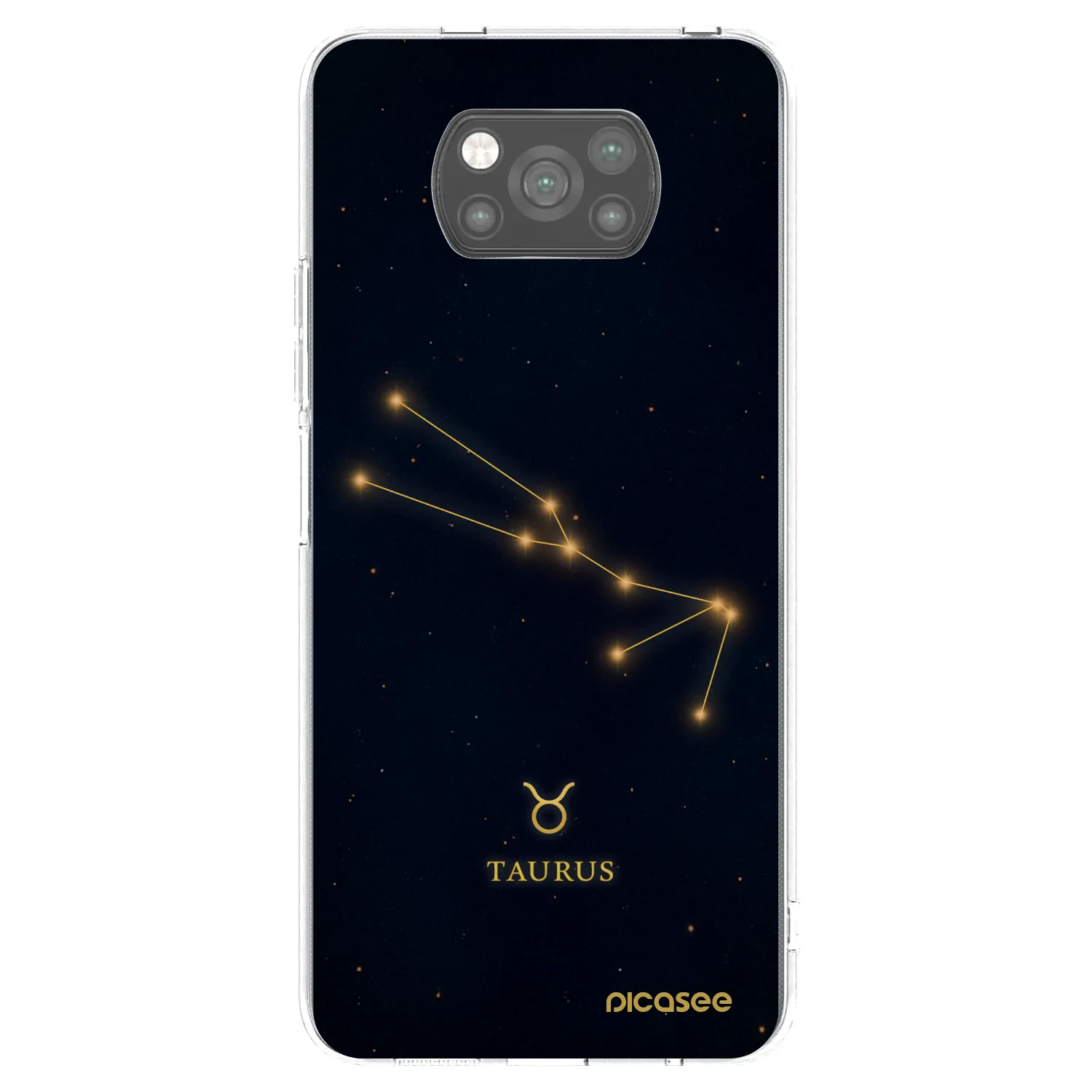 Picasee crna silikonska maskica za Xiaomi Poco X3 - TAURUS