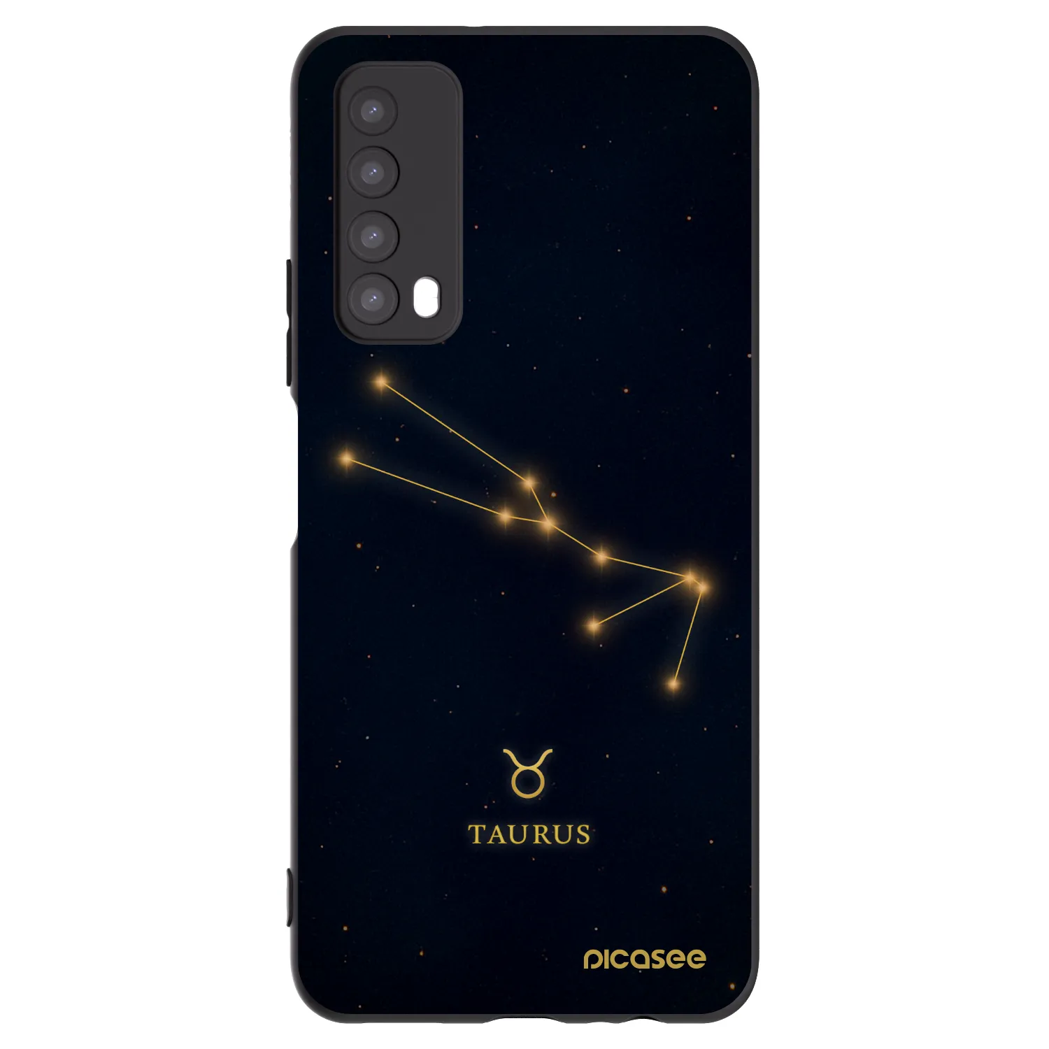 Picasee crna silikonska maskica za Huawei P Smart 2021 - TAURUS