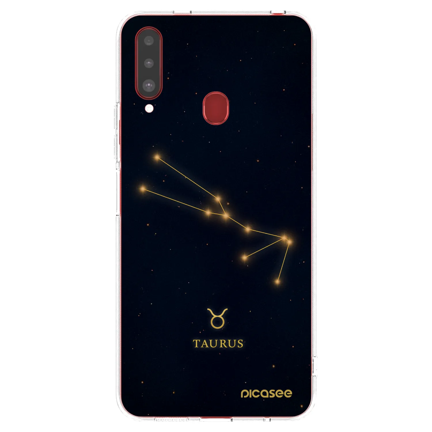 Picasee silikonska prozirna maskica za Samsung Galaxy A20s - TAURUS