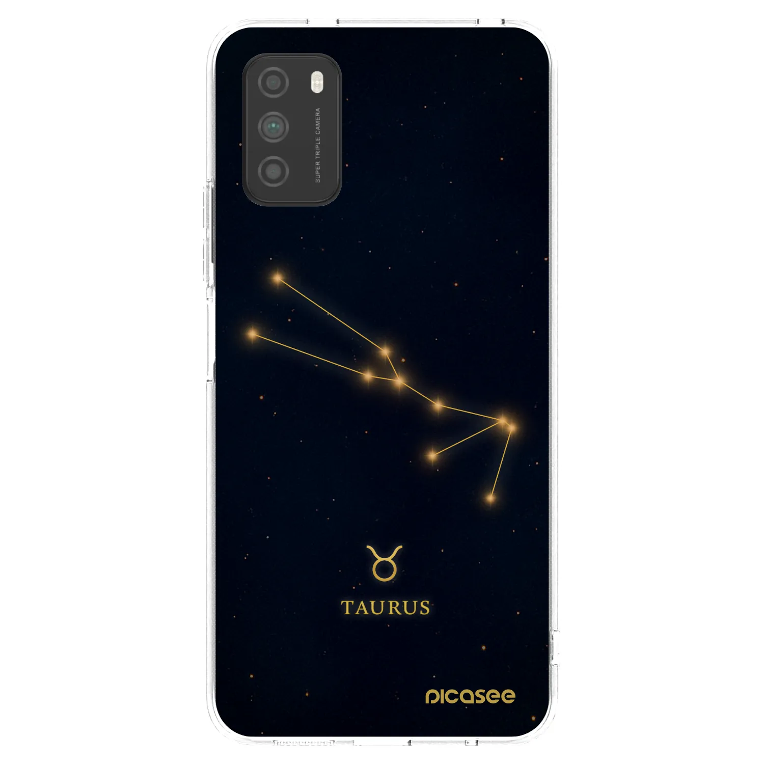 Picasee silikonska prozirna maskica za Xiaomi Poco M3 - TAURUS