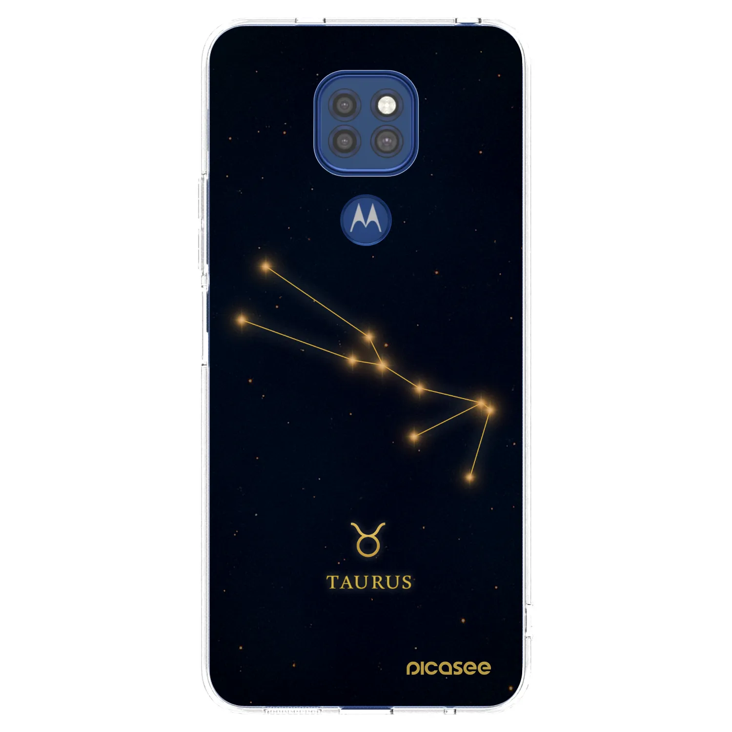 Picasee silikonska prozirna maskica za Motorola Moto G9 Play - TAURUS