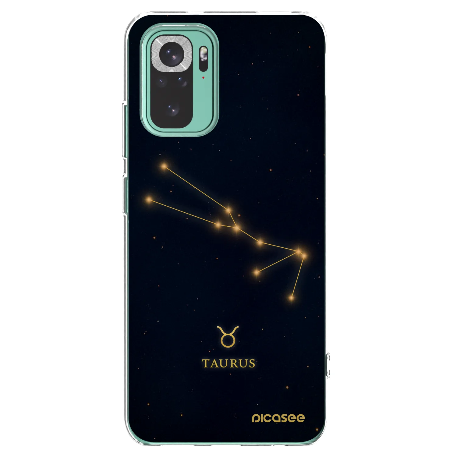 Picasee silikonska prozirna maskica za Xiaomi Redmi Note 10 Pro - TAURUS