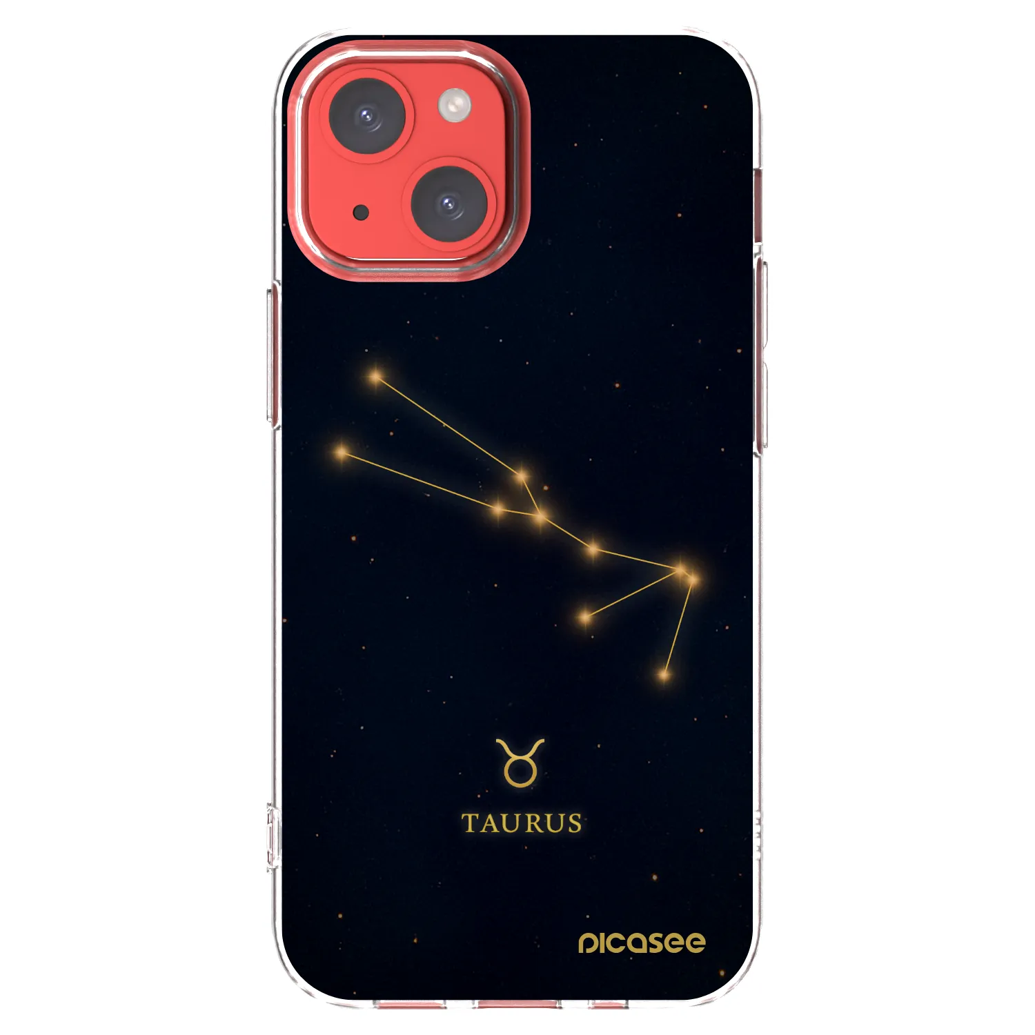 Picasee silikonska prozirna maskica za Apple iPhone 13 mini - TAURUS