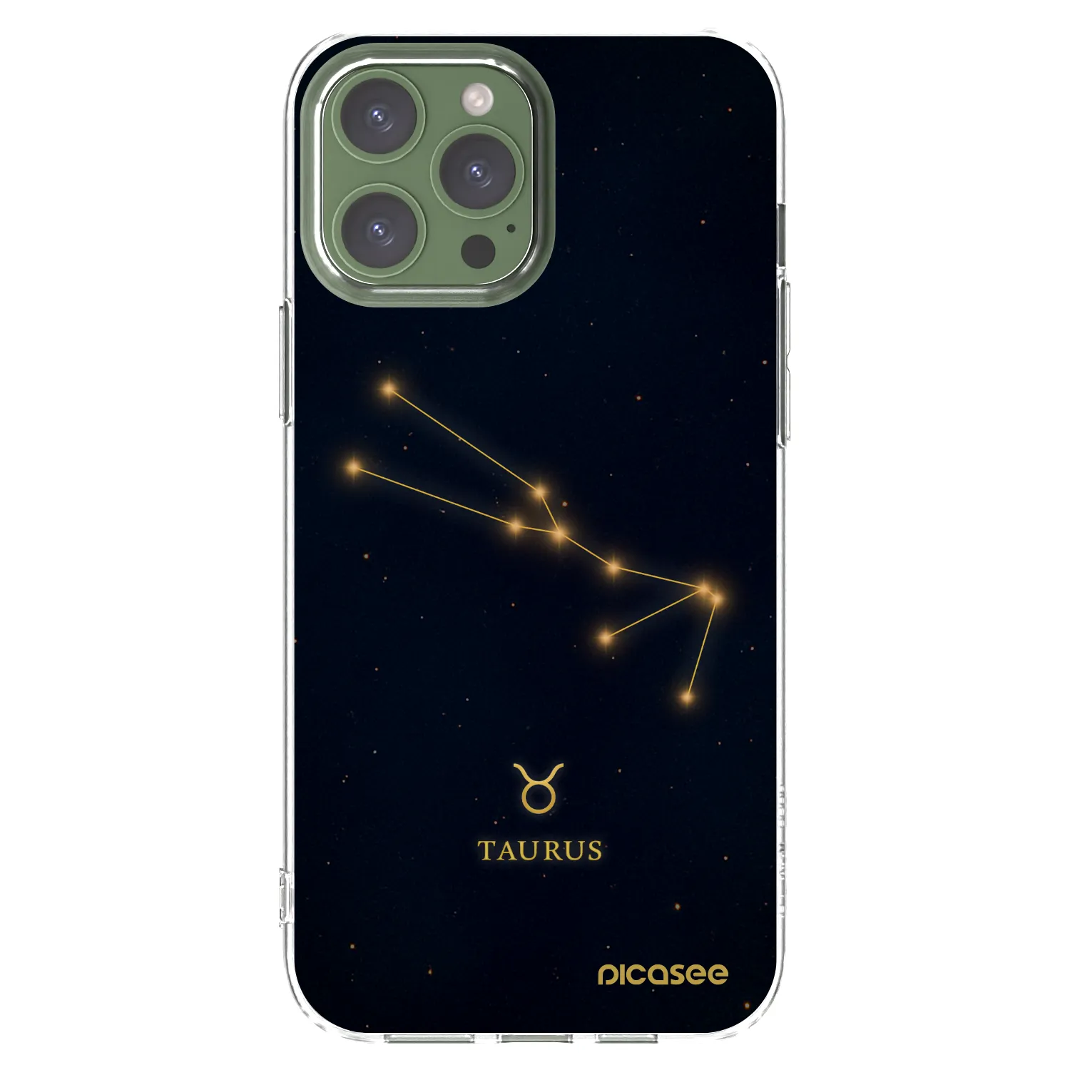 Picasee silikonska prozirna maskica za Apple iPhone 13 Pro Max - TAURUS