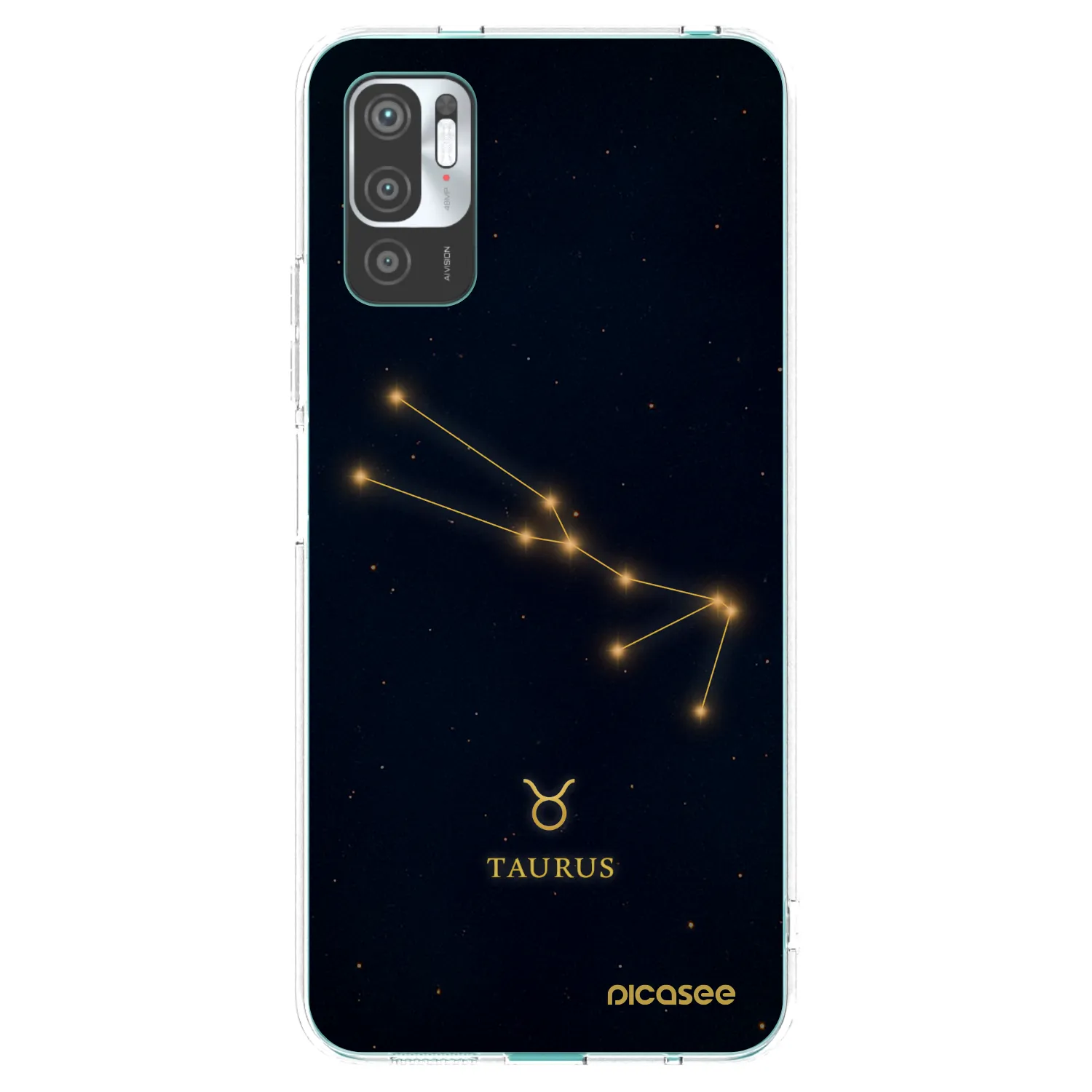 Picasee silikonska prozirna maskica za Xiaomi Redmi Note 10 5G - TAURUS