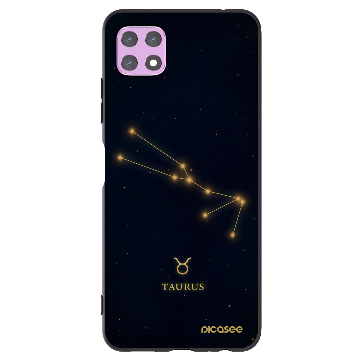 Picasee crna silikonska maskica za Samsung Galaxy A22 A226B 5G - TAURUS