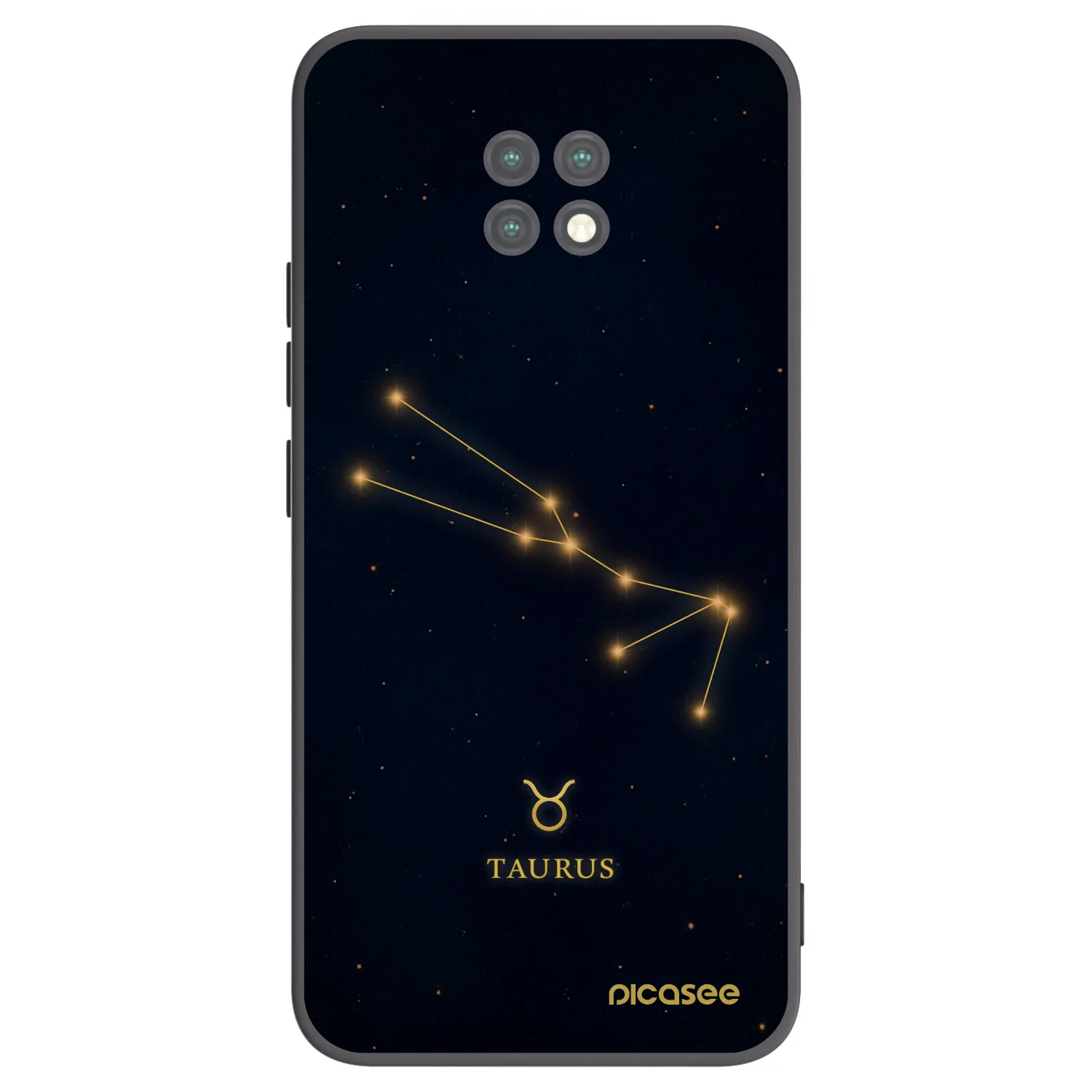 Picasee crna silikonska maskica za Xiaomi Redmi Note 9T - TAURUS