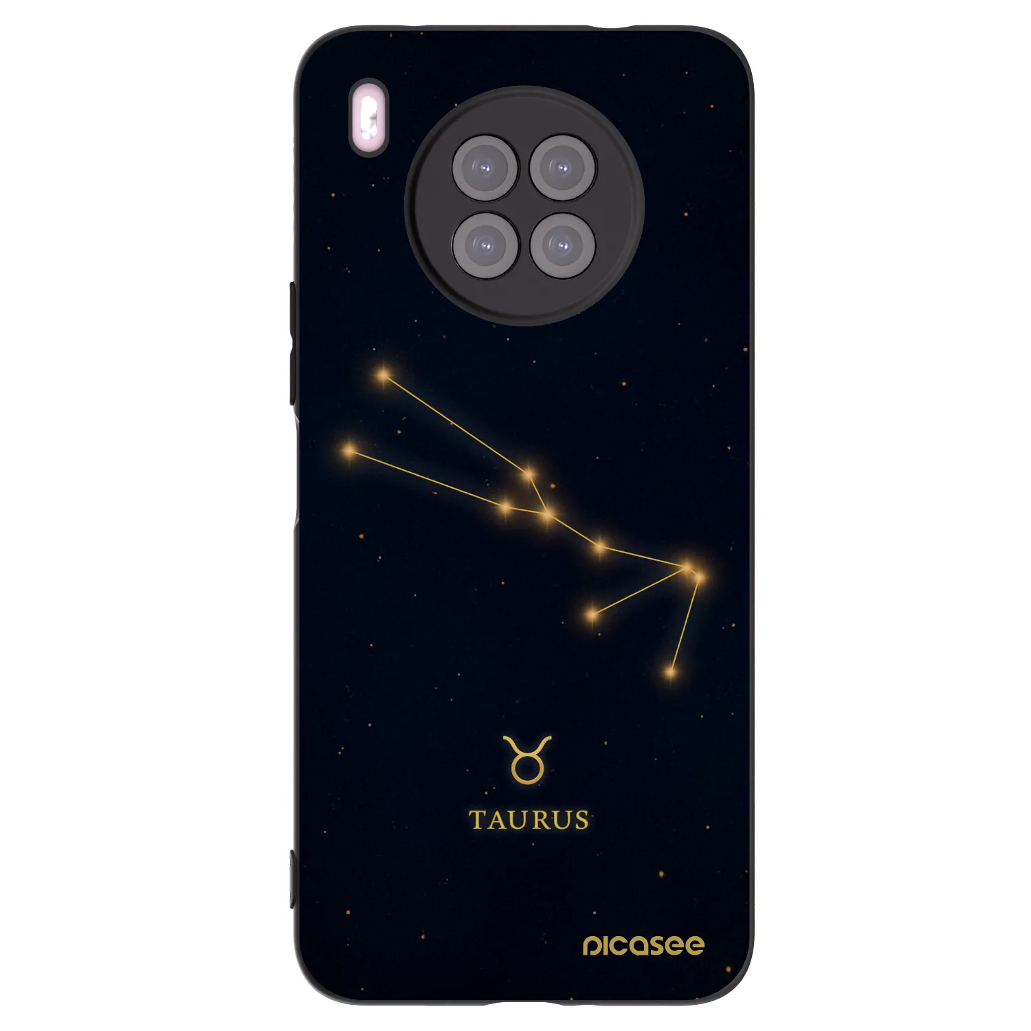 Picasee crna silikonska maskica za Huawei Nova 8i - TAURUS