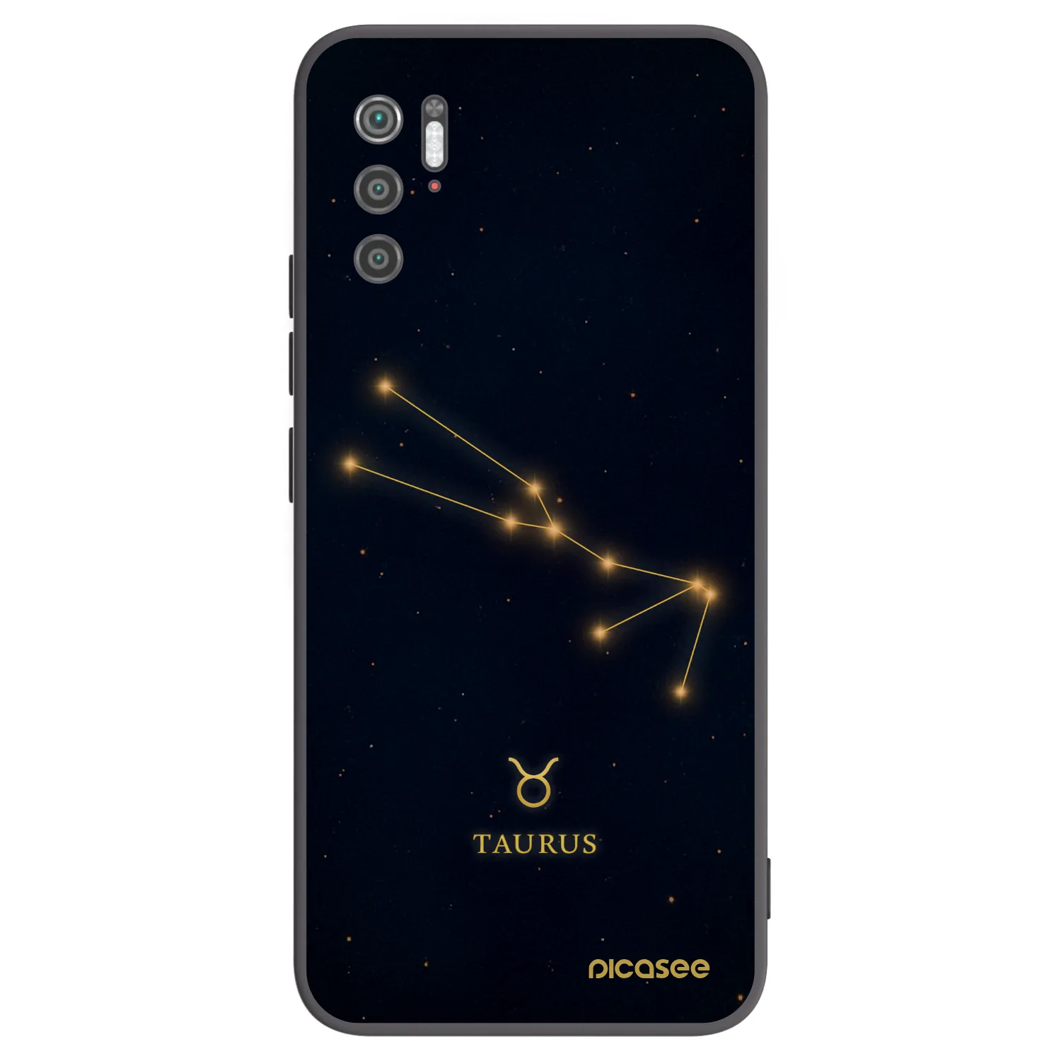 Picasee crna silikonska maskica za Xiaomi Poco M3 Pro 5G - TAURUS